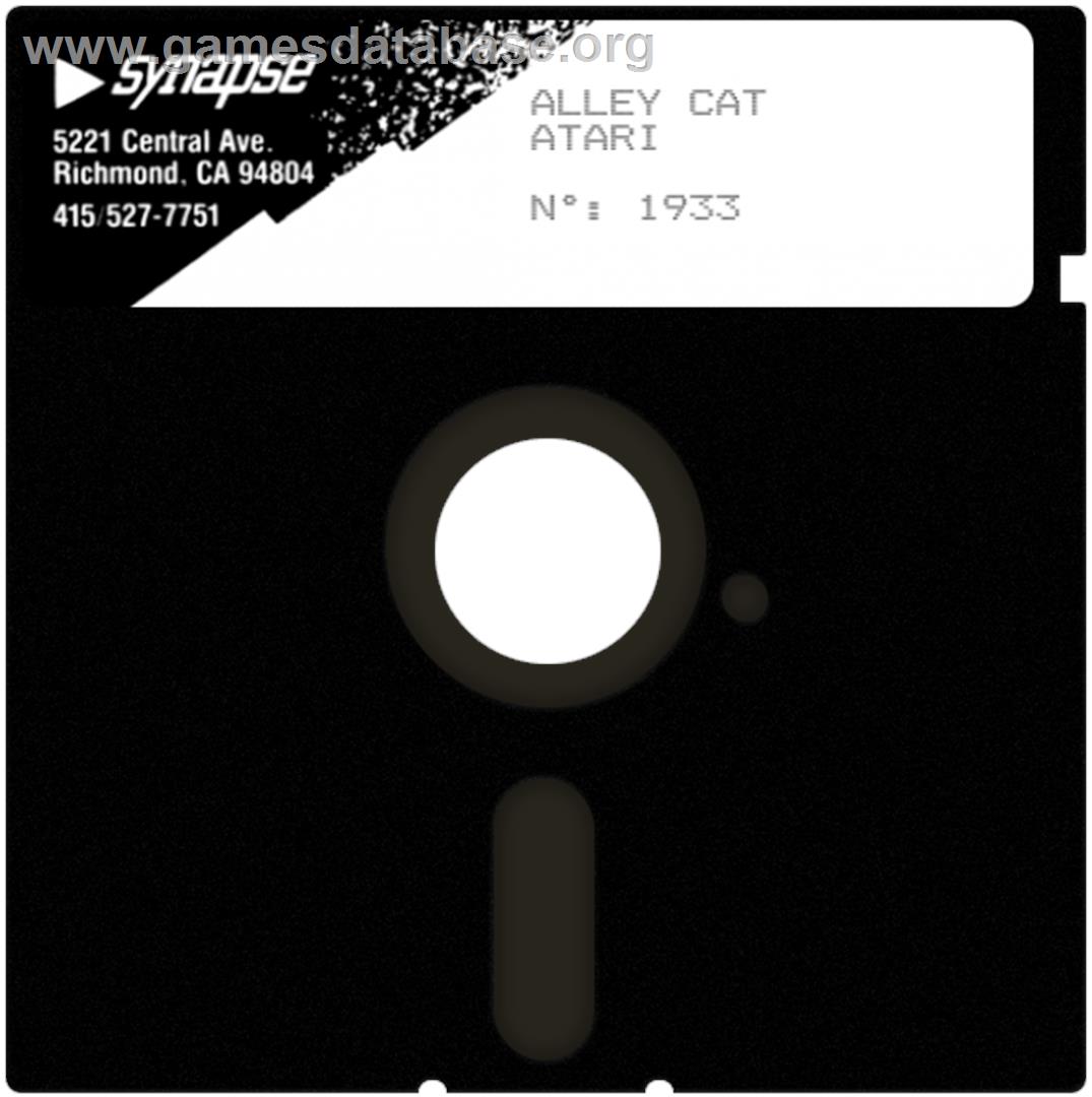 Alley Cat - Atari 8-bit - Artwork - Cartridge