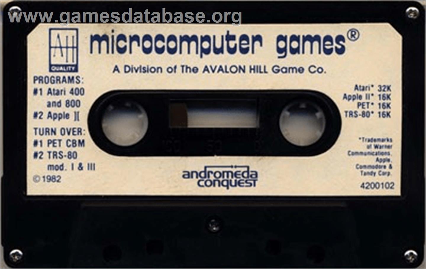 Andromeda Conquest - Atari 8-bit - Artwork - Cartridge