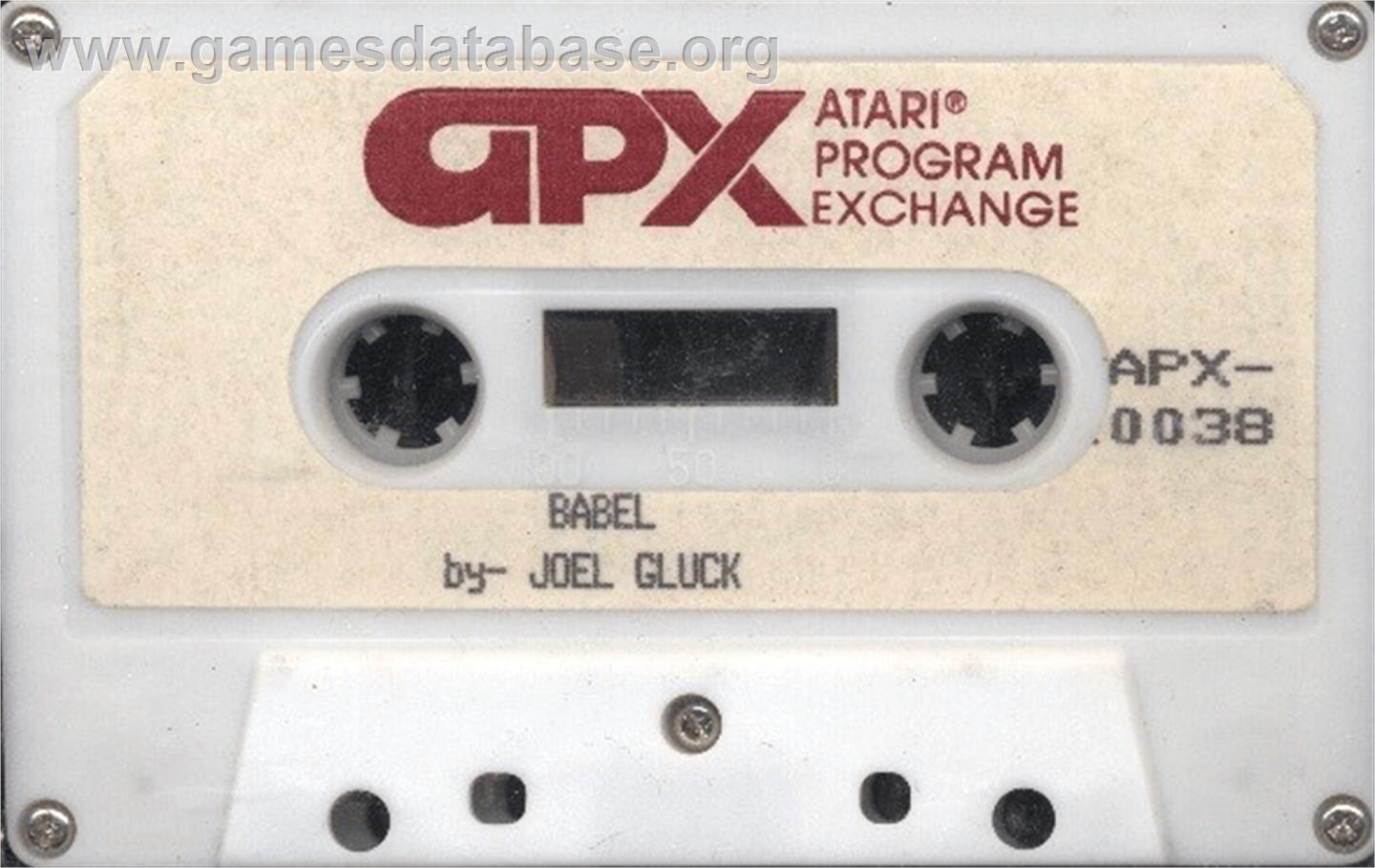 Babel - Atari 8-bit - Artwork - Cartridge