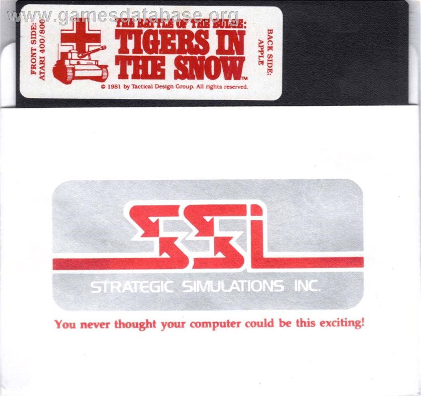 Battle Of The Bulge, The - Tigers In The Snow - Atari 8-bit - Artwork - Cartridge