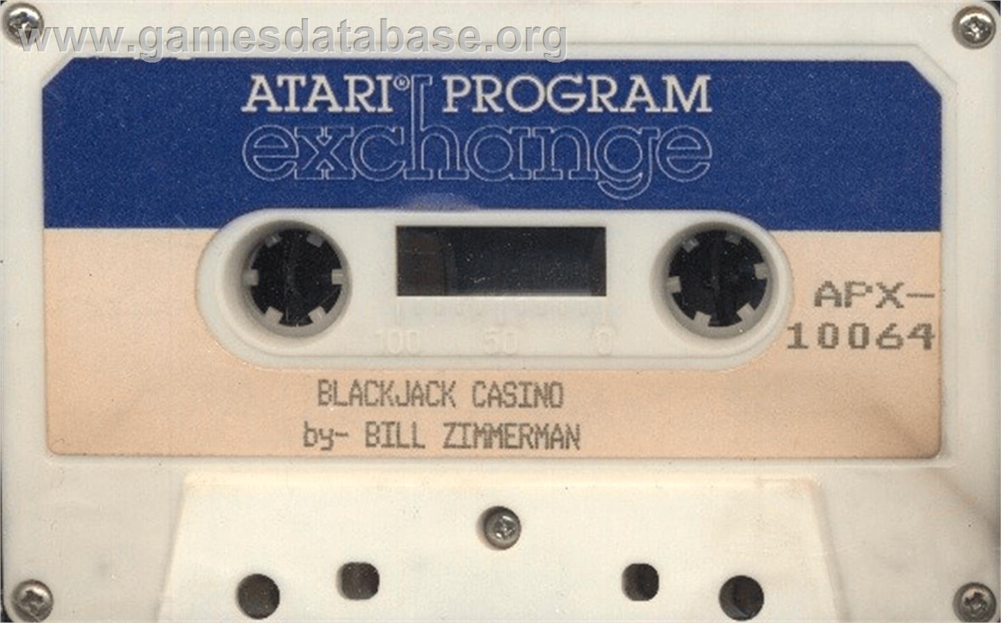 Blackjack Casino - Atari 8-bit - Artwork - Cartridge