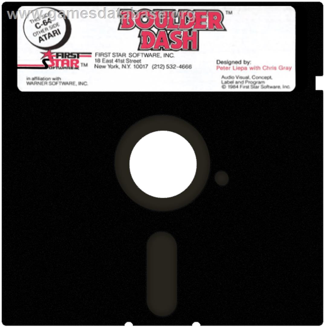 Boulder Dash - Atari 8-bit - Artwork - Cartridge