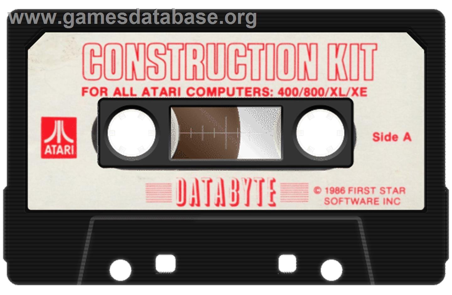 Boulder Dash Construction Kit - Atari 8-bit - Artwork - Cartridge