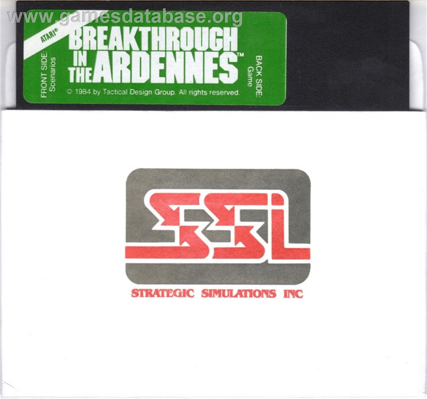 Breakthrough in the Ardennes - Atari 8-bit - Artwork - Cartridge