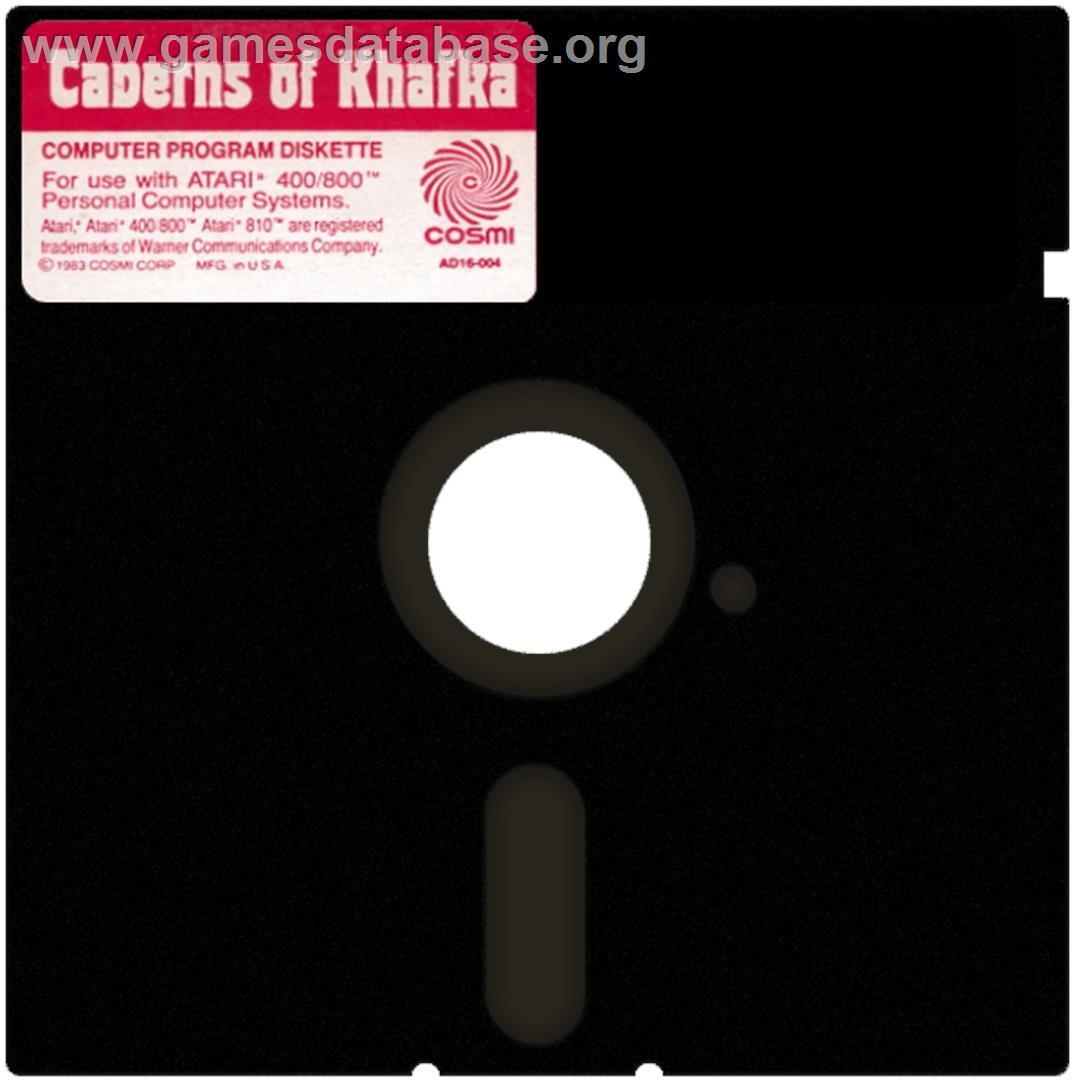 Caverns of Khafka - Atari 8-bit - Artwork - Cartridge