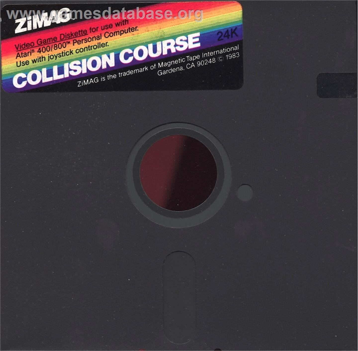Collision Course - Atari 8-bit - Artwork - Cartridge