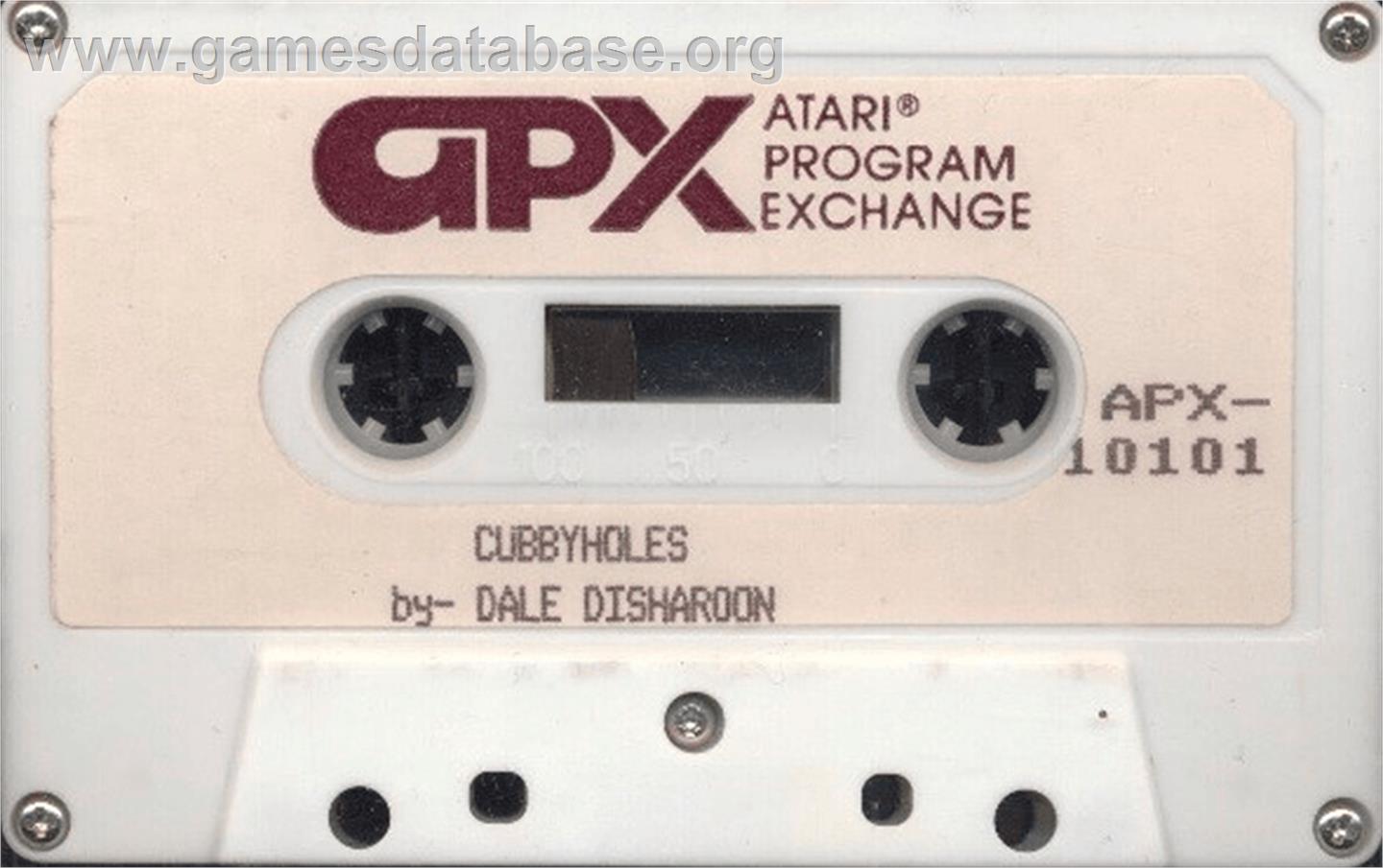 Cubbyholes - Atari 8-bit - Artwork - Cartridge