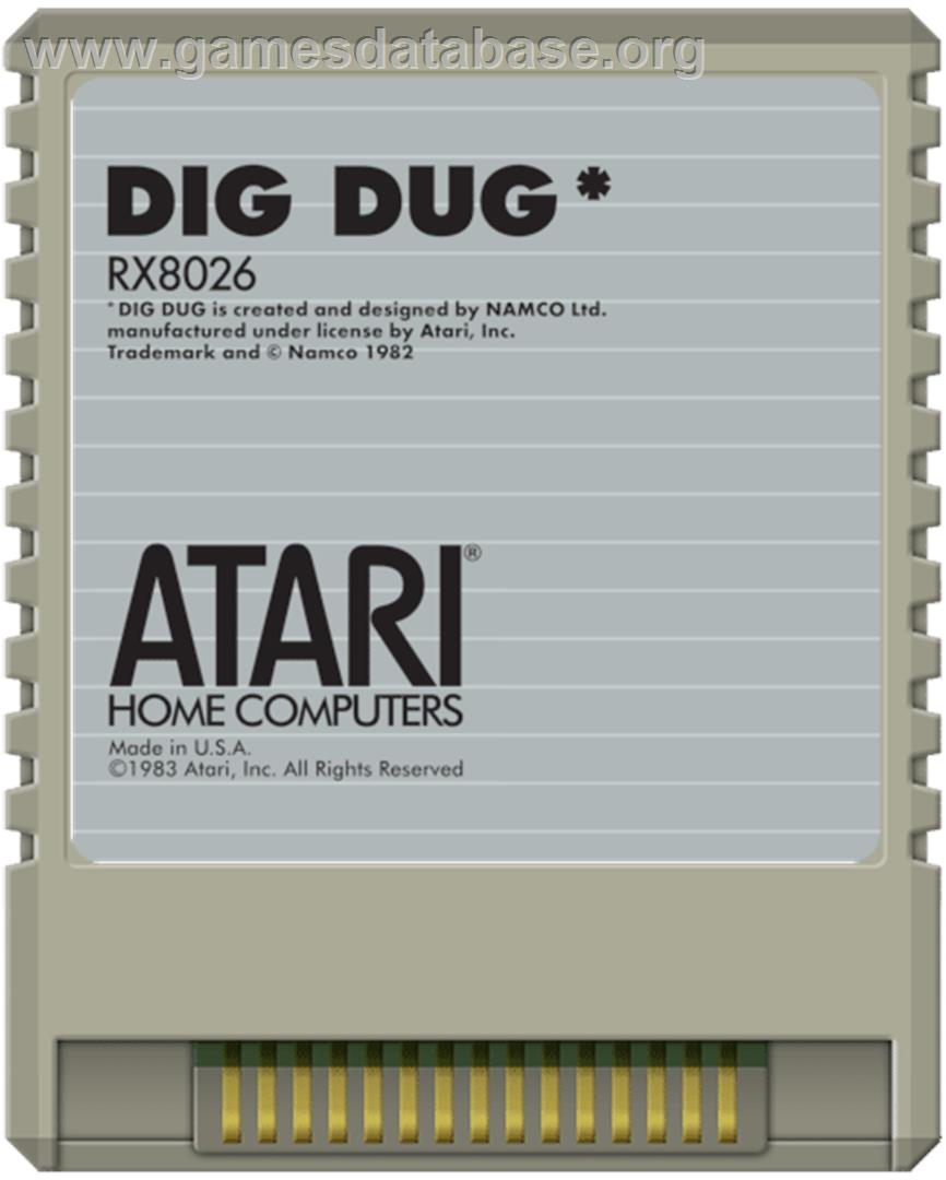 Dig Dug - Atari 8-bit - Artwork - Cartridge