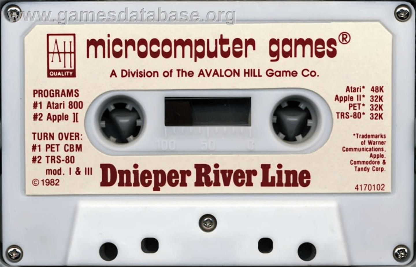 Dnieper River Line - Atari 8-bit - Artwork - Cartridge