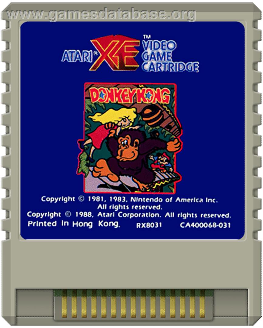 Donkey Kong - Atari 8-bit - Artwork - Cartridge