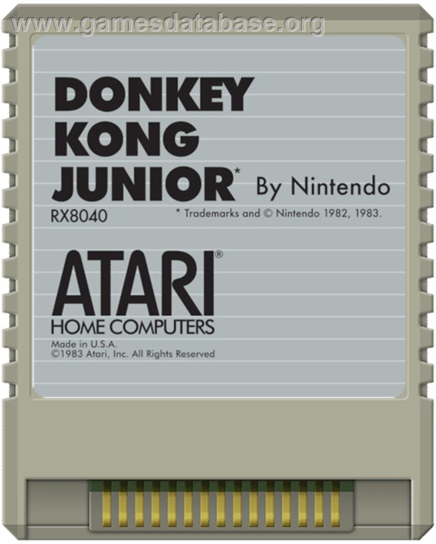 Donkey Kong Junior - Atari 8-bit - Artwork - Cartridge