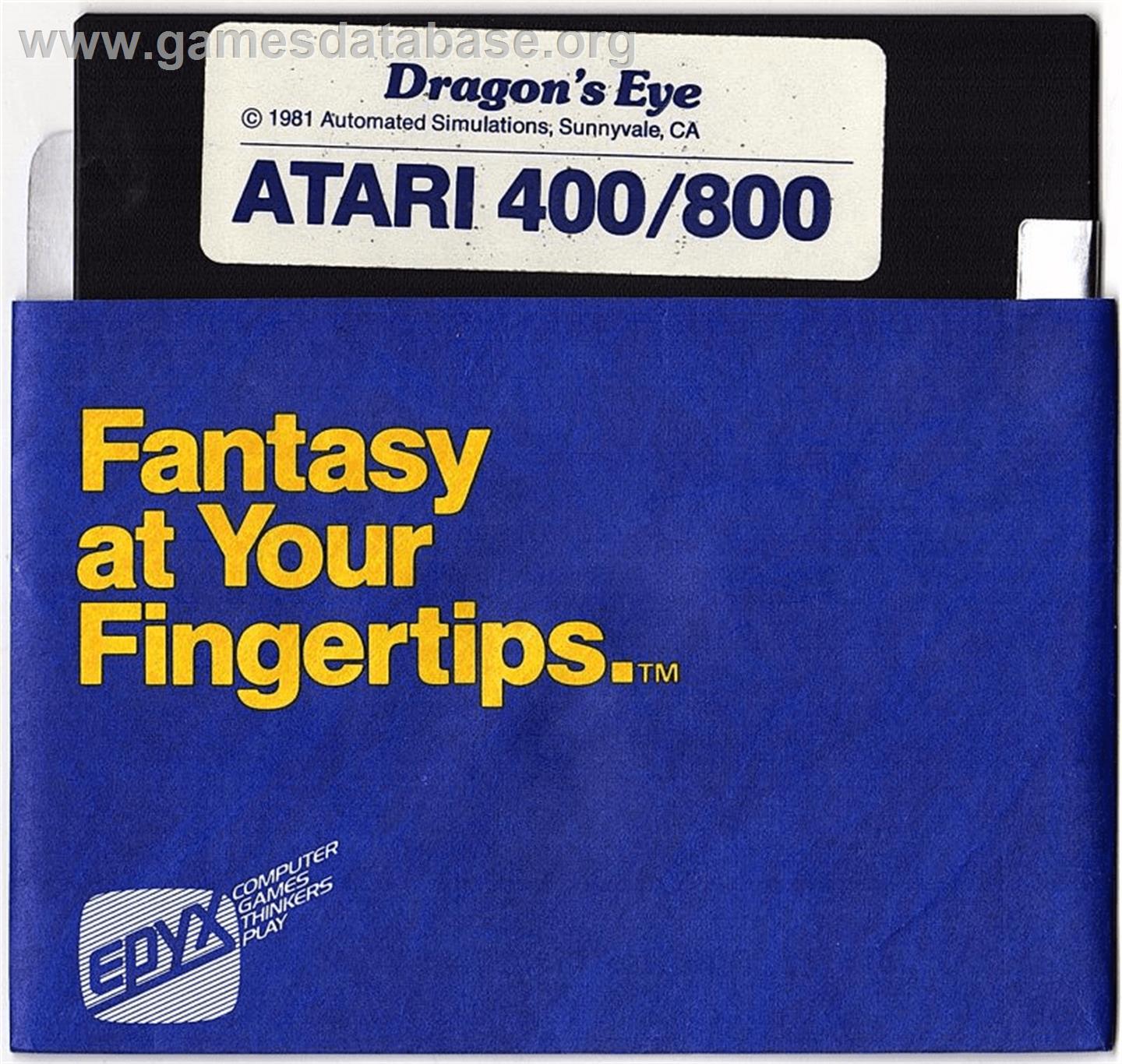 Dragon's Eye - Atari 8-bit - Artwork - Cartridge