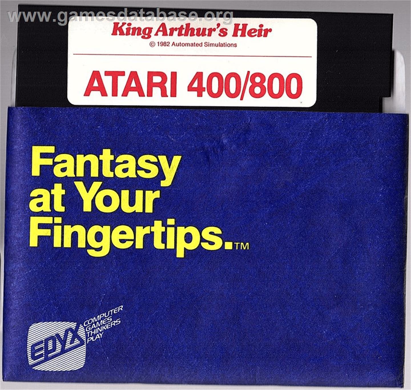 Dunjonquest: Morloc's Tower - Atari 8-bit - Artwork - Cartridge