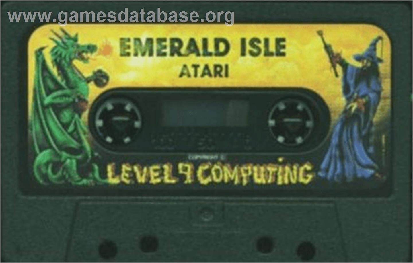 Emerald Isle - Atari 8-bit - Artwork - Cartridge