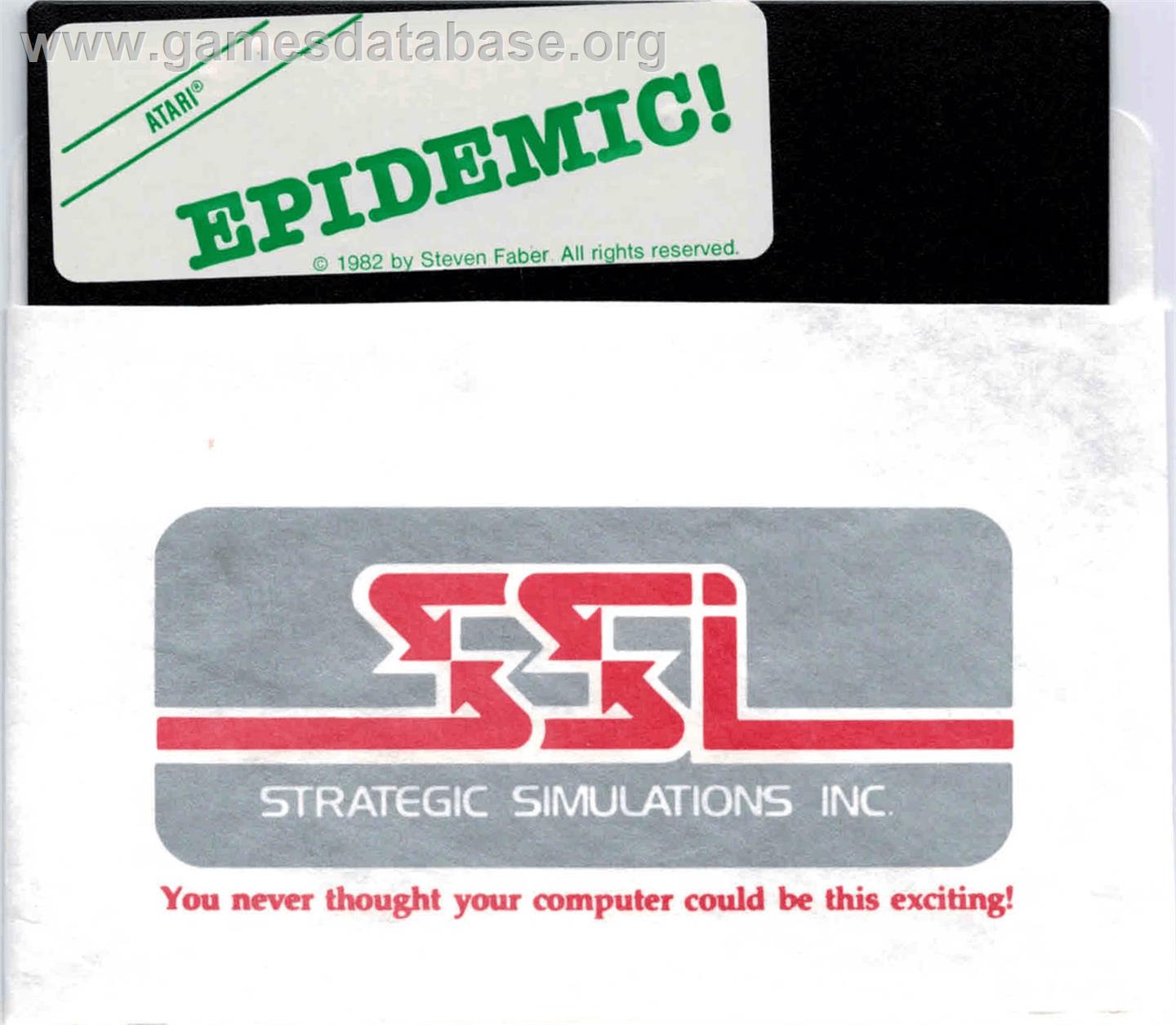 Epidemic! - Atari 8-bit - Artwork - Cartridge