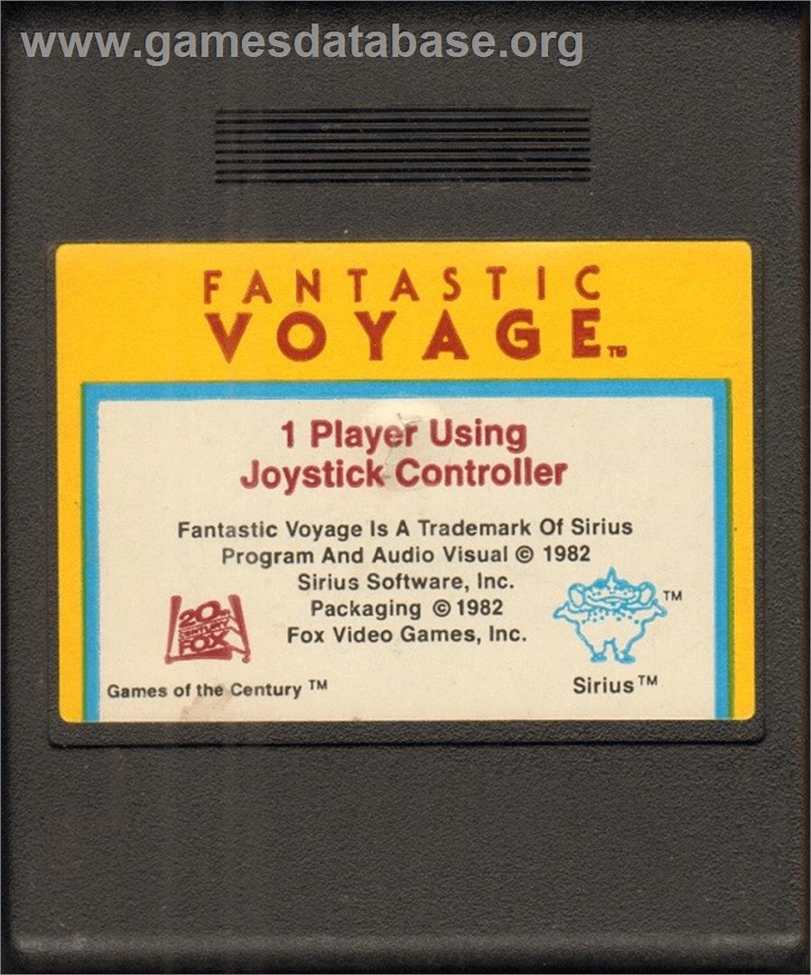 Fantastic Voyage - Atari 8-bit - Artwork - Cartridge