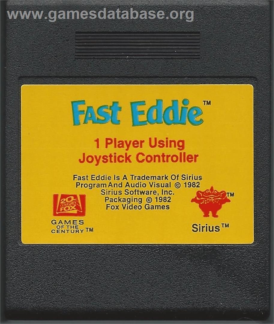 Fast Eddie - Atari 8-bit - Artwork - Cartridge