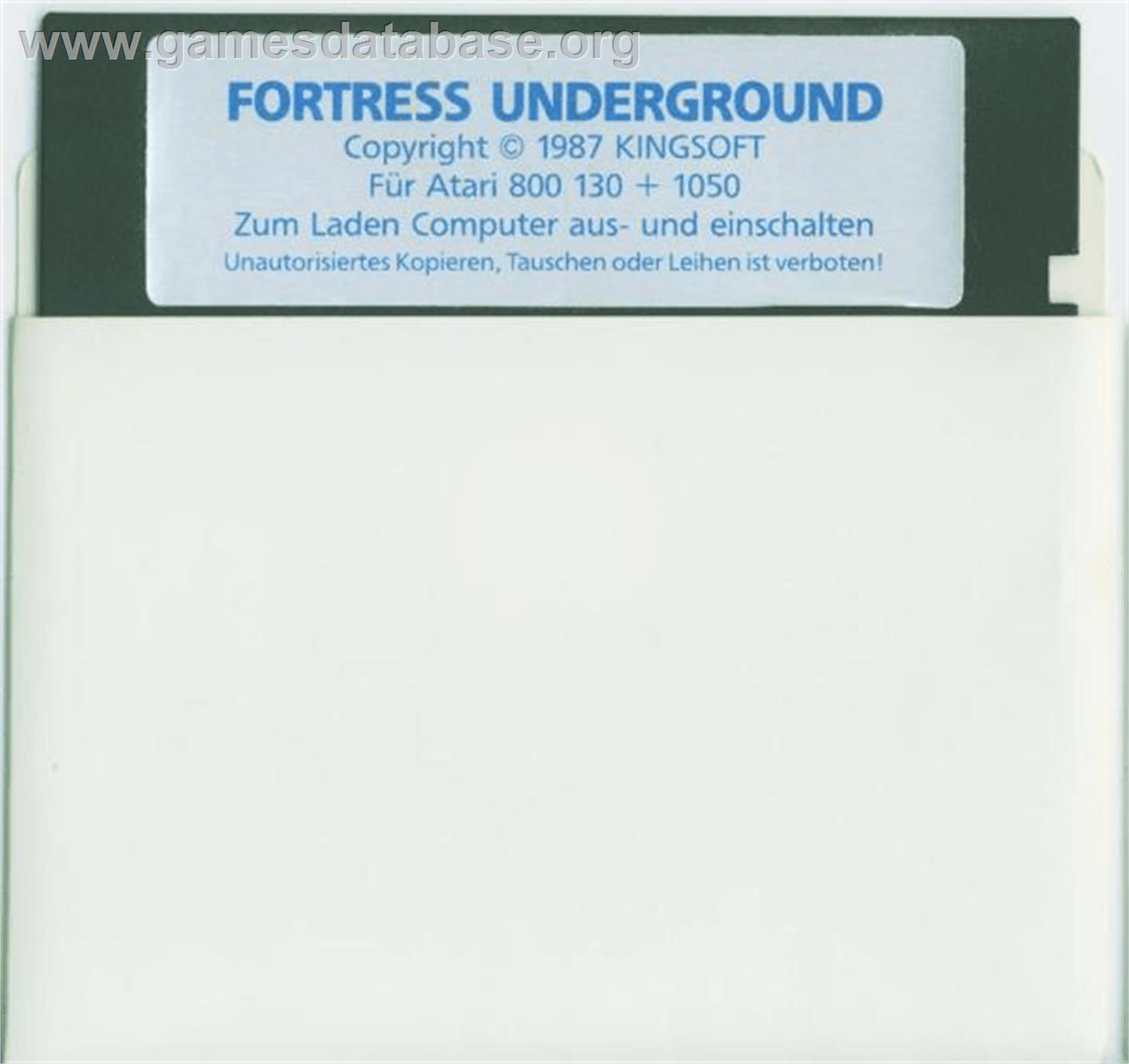 Fortress Underground - Atari 8-bit - Artwork - Cartridge