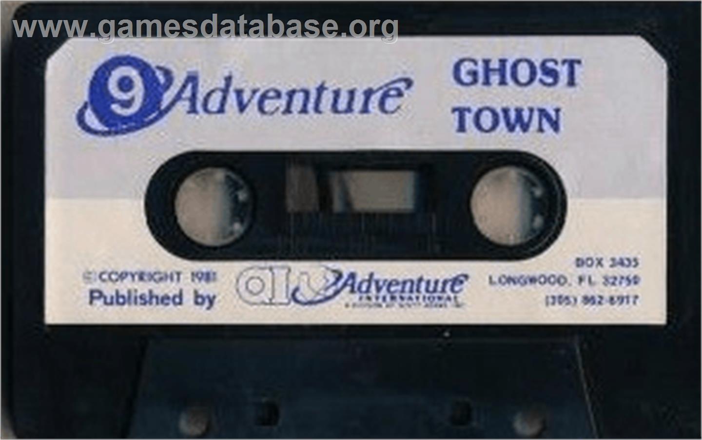 Ghost Town - Atari 8-bit - Artwork - Cartridge