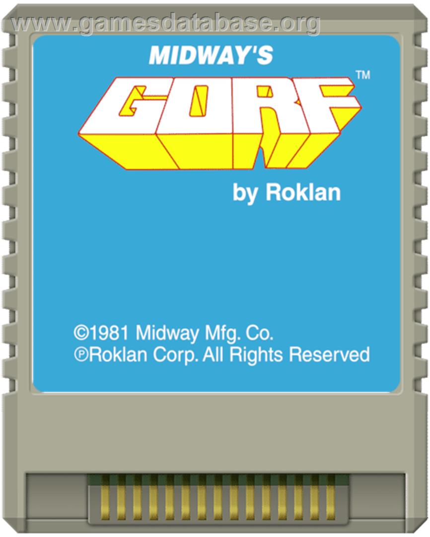 Gorf - Atari 8-bit - Artwork - Cartridge