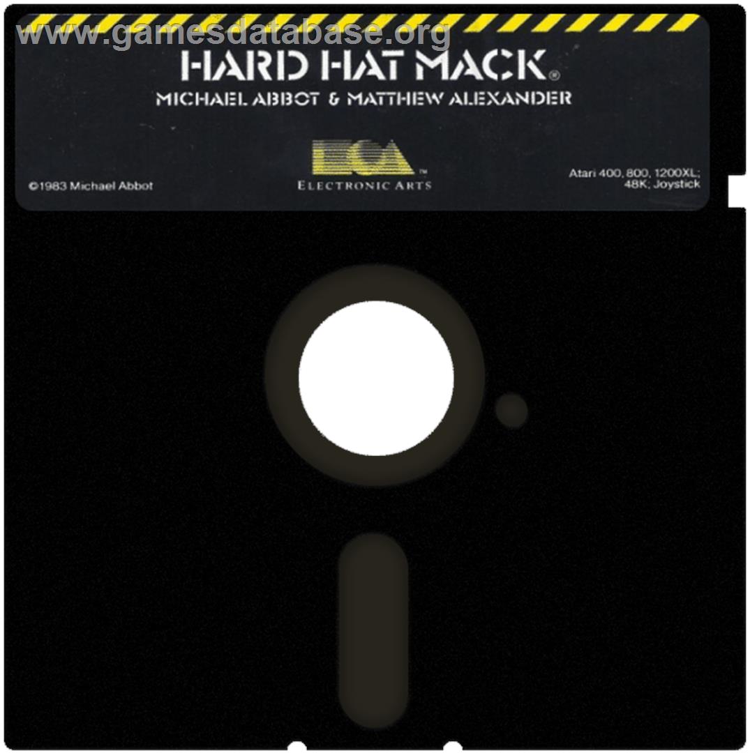 Hard Hat Mack - Atari 8-bit - Artwork - Cartridge