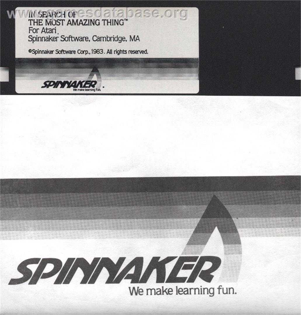 In Search of the Most Amazing Thing - Atari 8-bit - Artwork - Cartridge