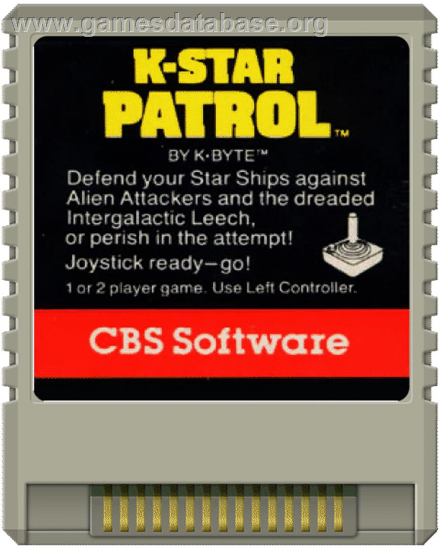 K-star Patrol - Atari 8-bit - Artwork - Cartridge