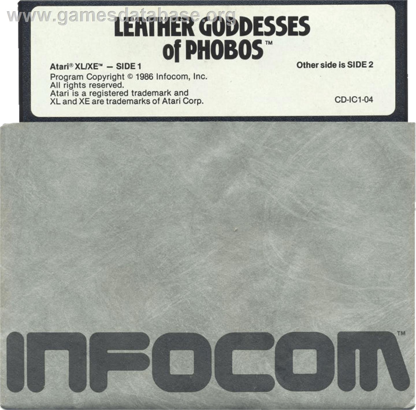 Leather Goddesses of Phobos - Atari 8-bit - Artwork - Cartridge