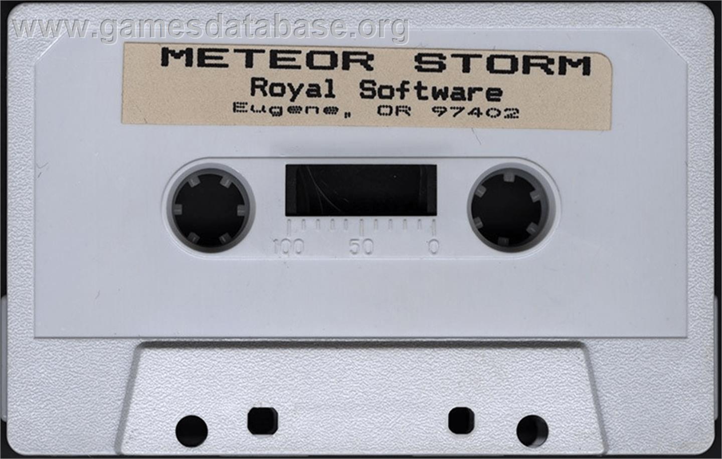 Meteor Storm - Atari 8-bit - Artwork - Cartridge