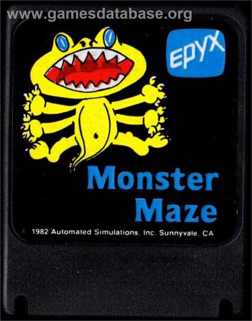 Monster Maze - Atari 8-bit - Artwork - Cartridge