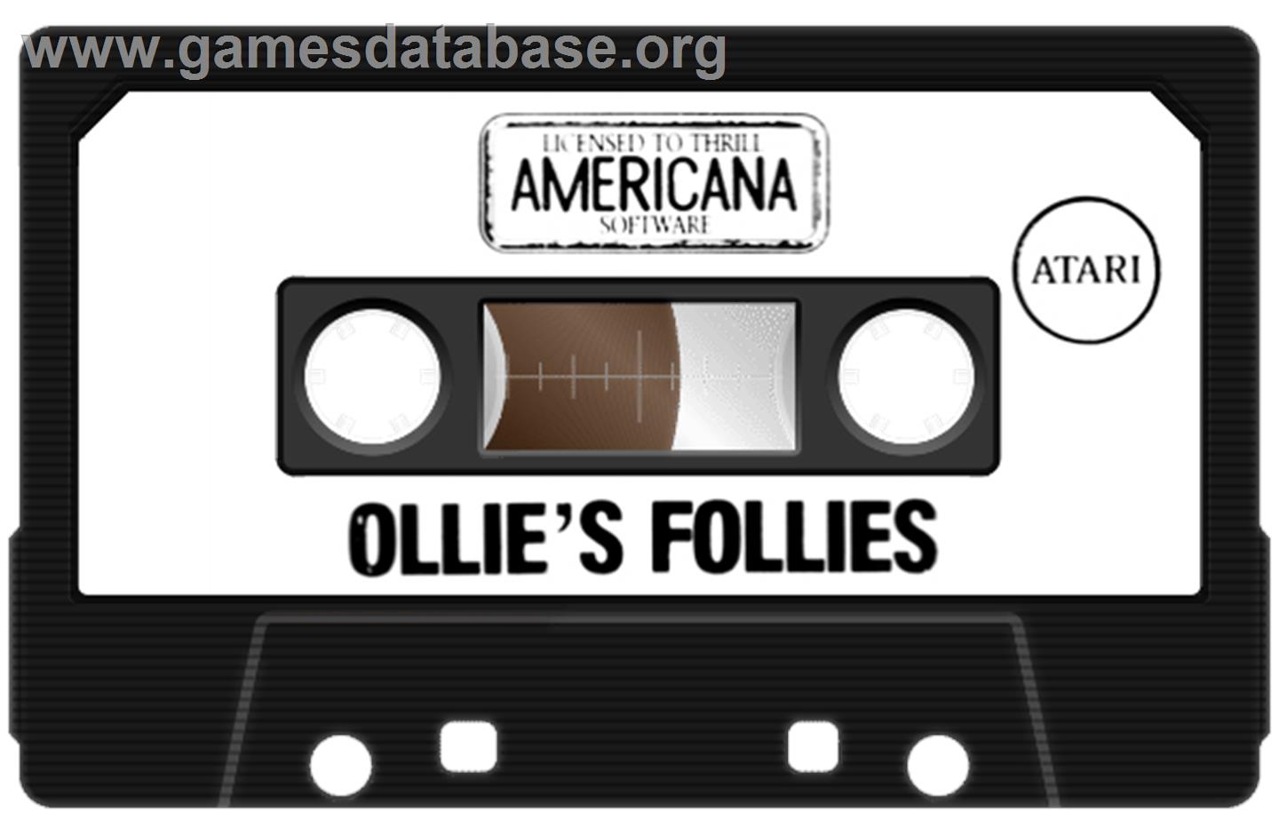 Ollie's Follies - Atari 8-bit - Artwork - Cartridge