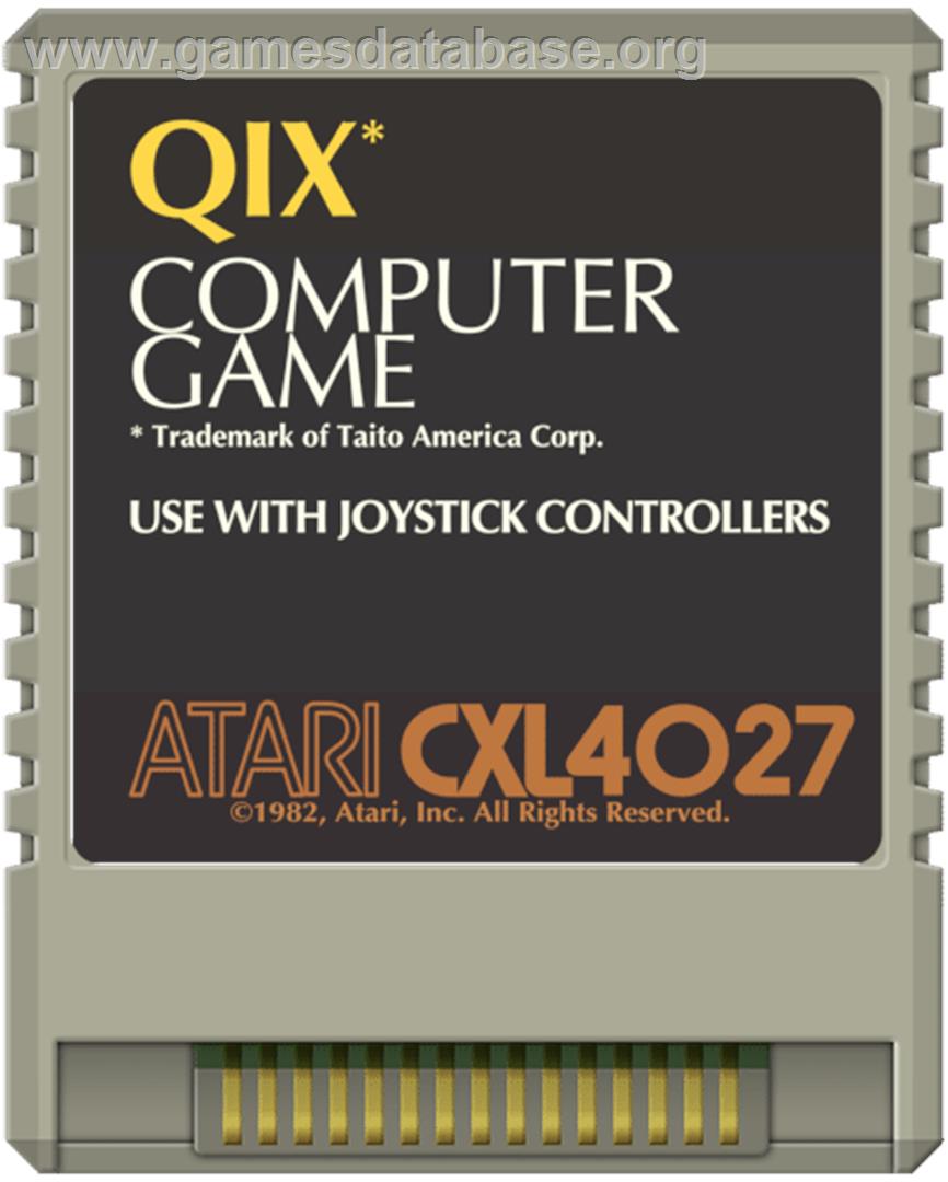 Qix - Atari 8-bit - Artwork - Cartridge