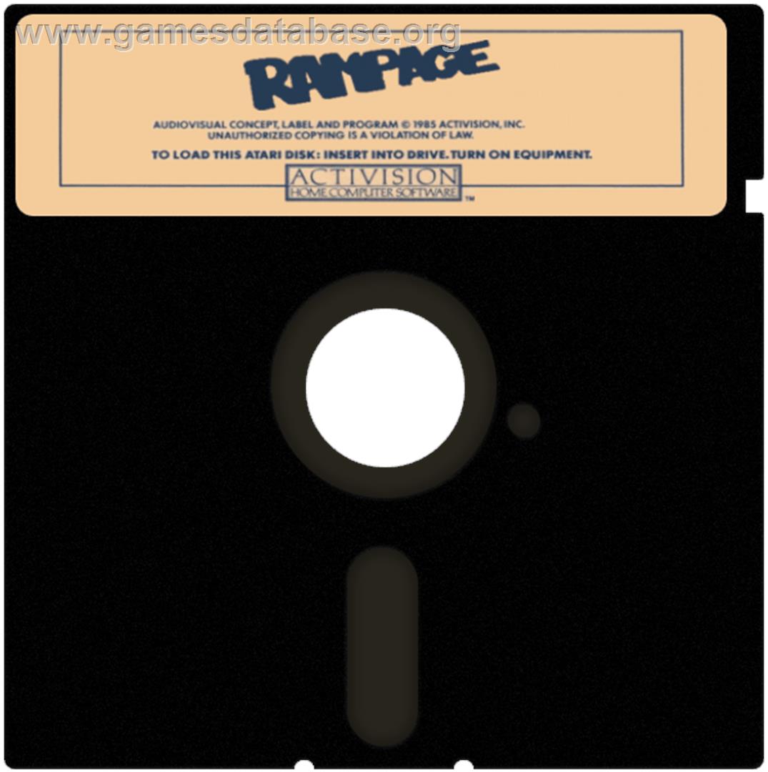 Rampage - Atari 8-bit - Artwork - Cartridge