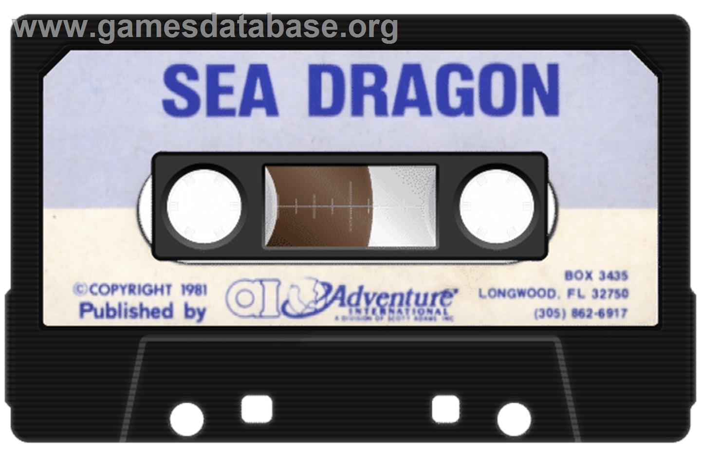 Sea Dragon - Atari 8-bit - Artwork - Cartridge