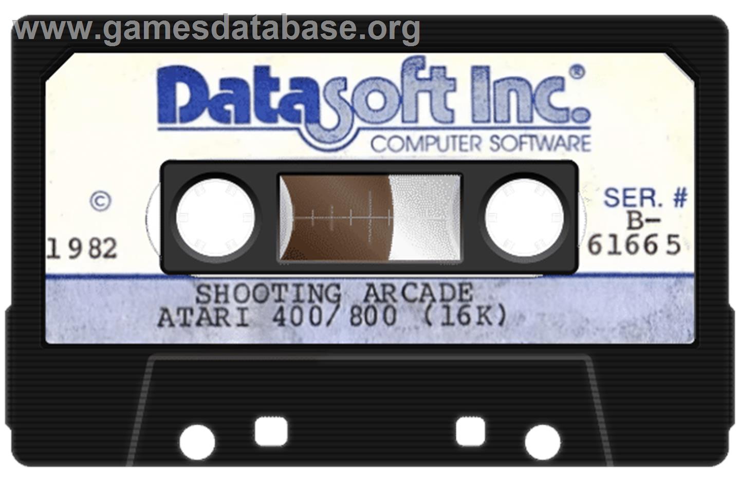 Shooting Arcade - Atari 8-bit - Artwork - Cartridge