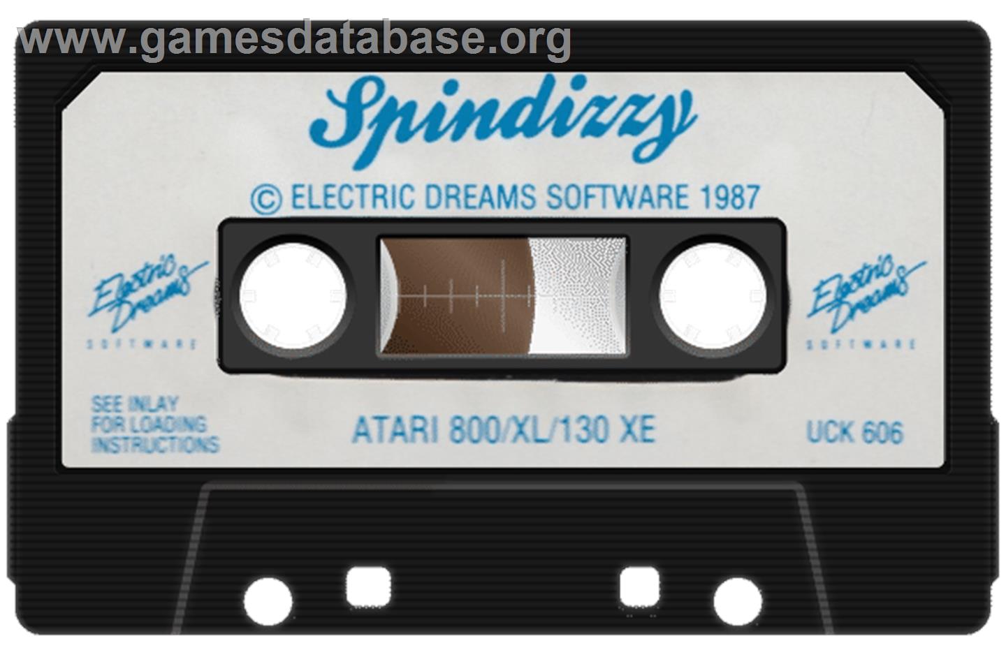 Spindizzy - Atari 8-bit - Artwork - Cartridge