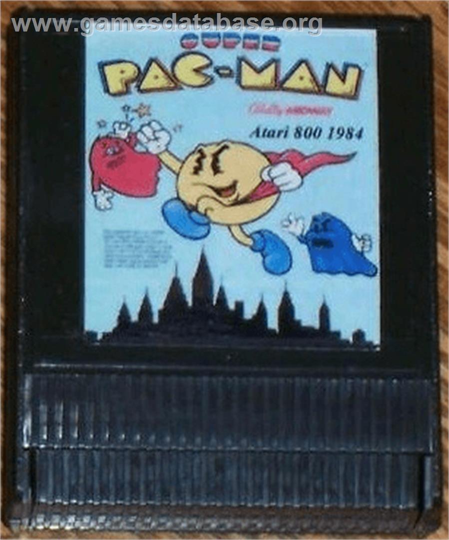 Super Pac-Man - Atari 8-bit - Artwork - Cartridge