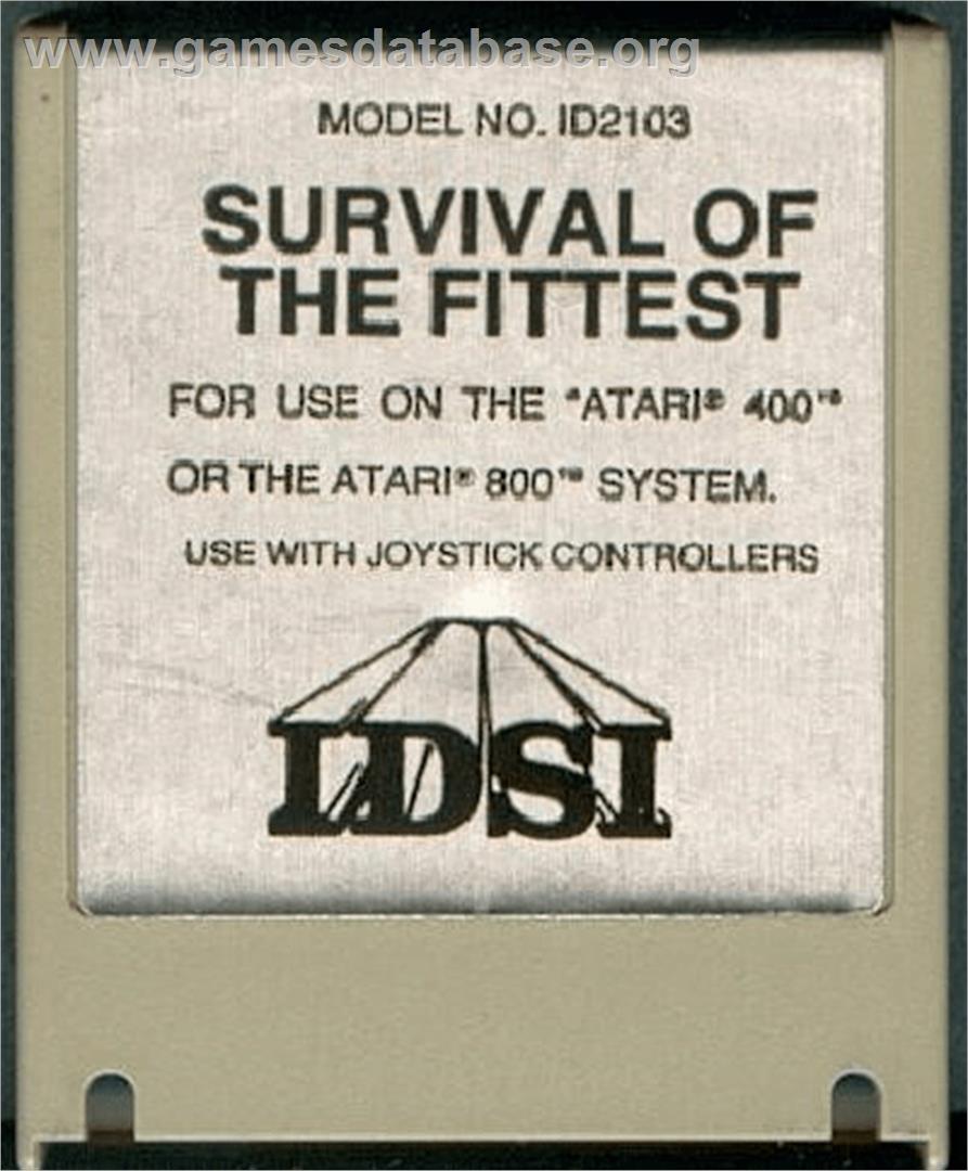 Survival Of The Fittest - Atari 8-bit - Artwork - Cartridge