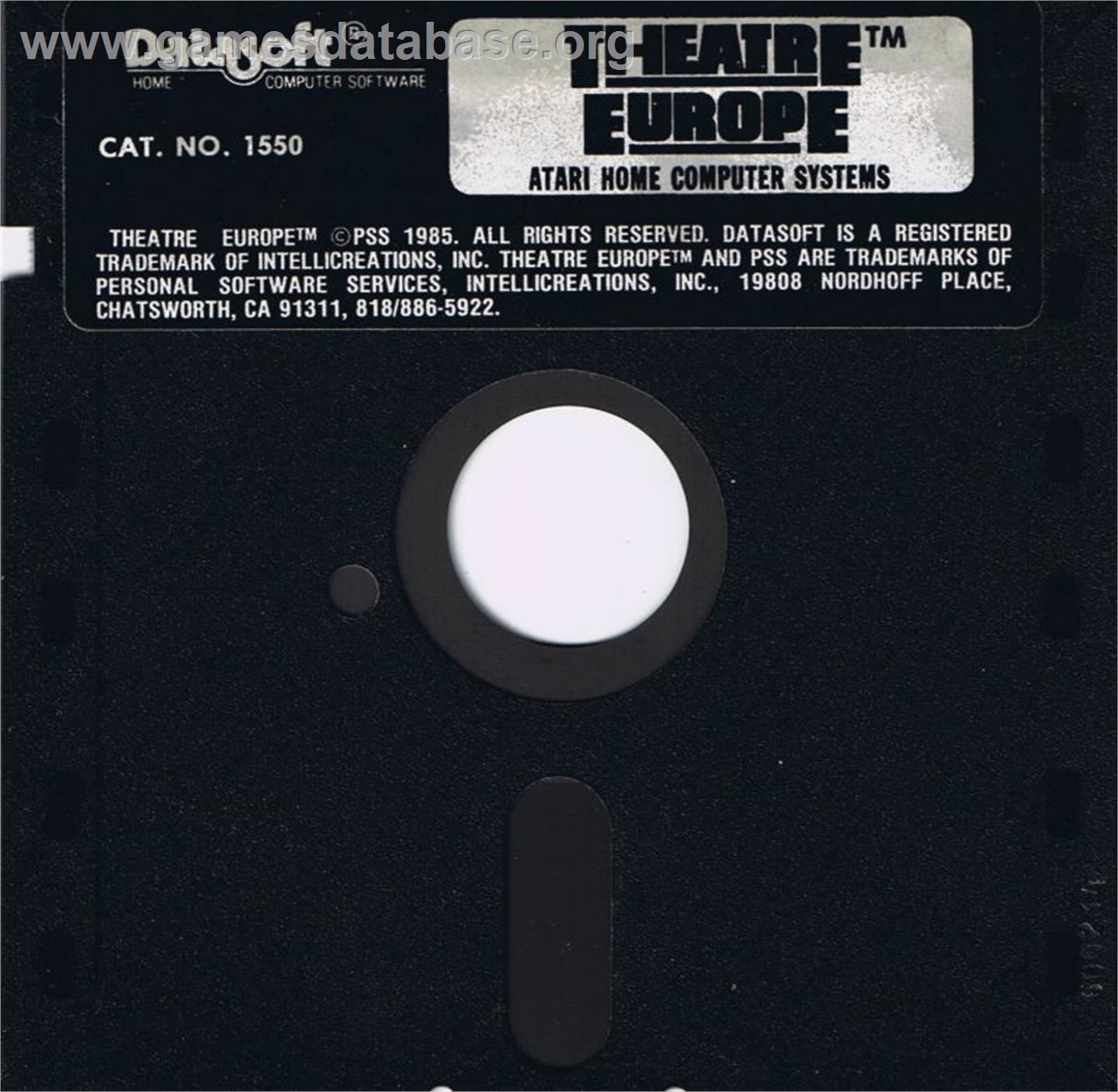 Theatre Europe - Atari 8-bit - Artwork - Cartridge