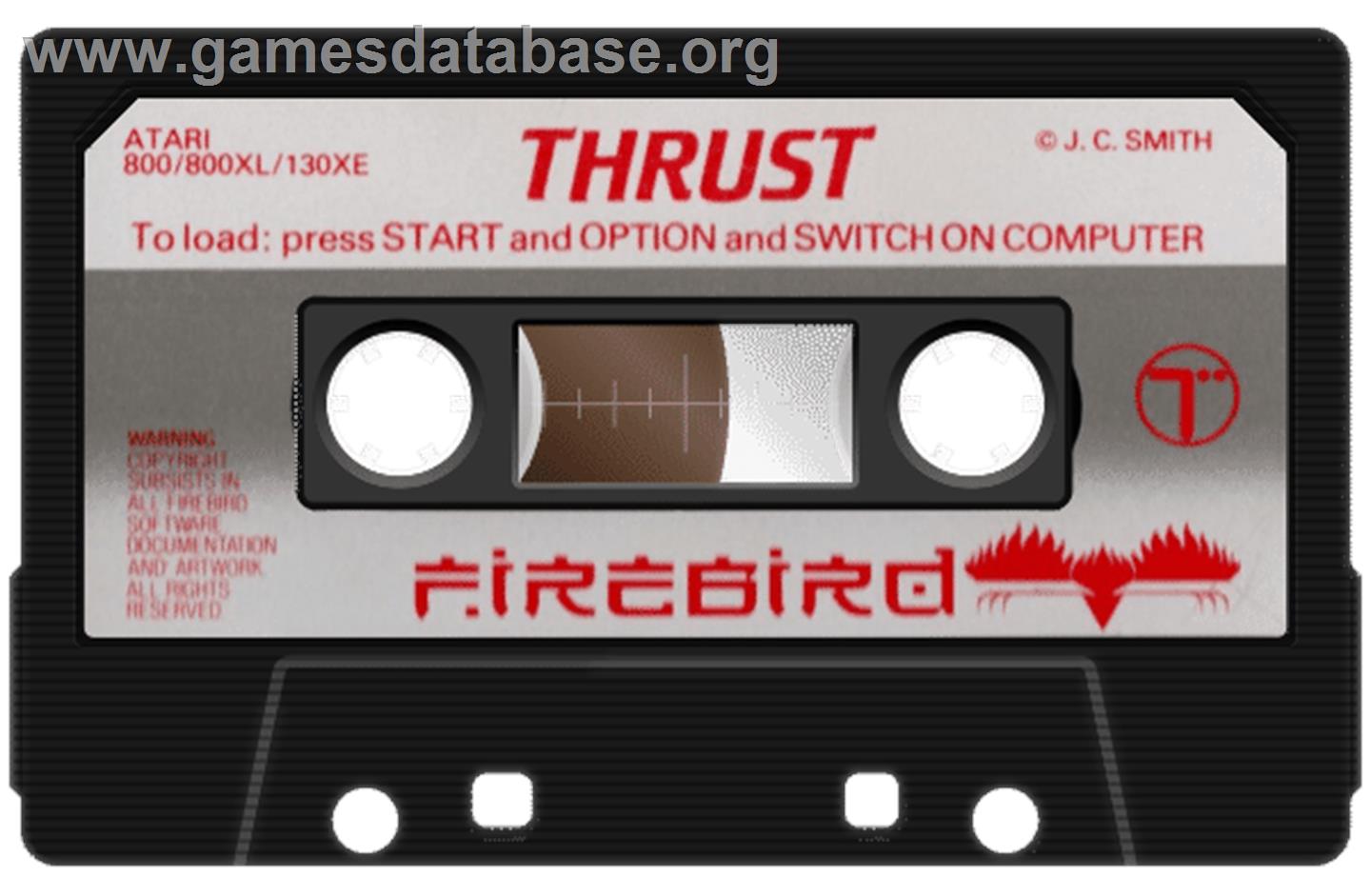 Thrust - Atari 8-bit - Artwork - Cartridge