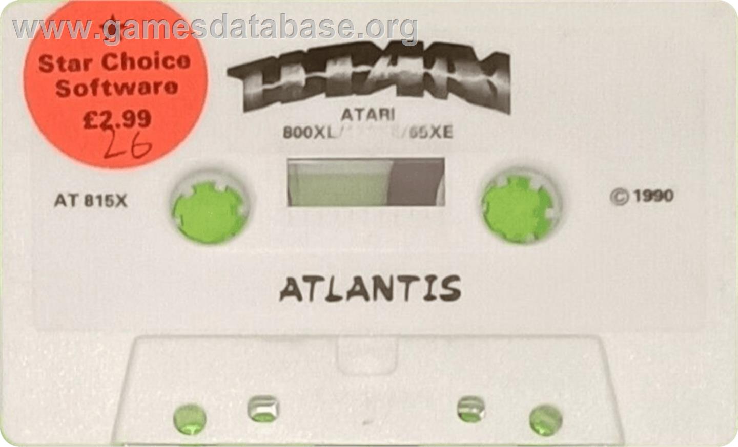 Titan - Atari 8-bit - Artwork - Cartridge