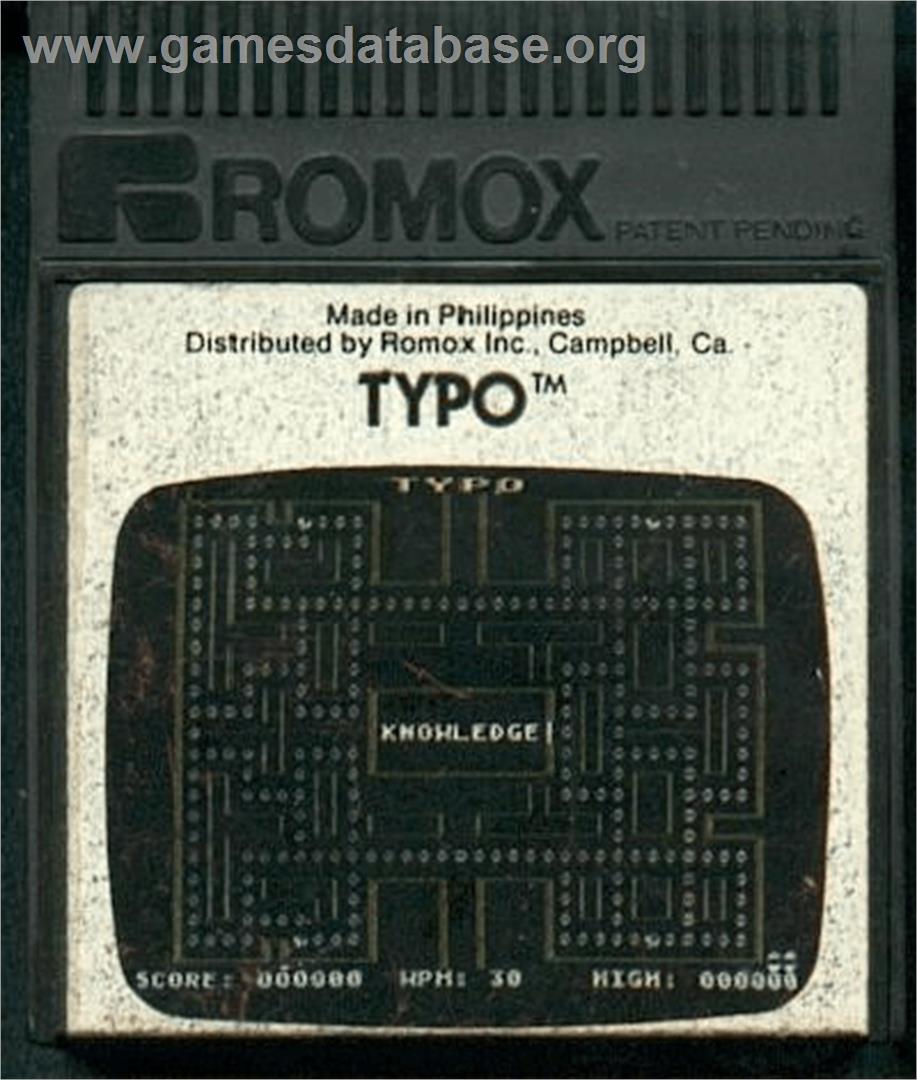 Typo - Atari 8-bit - Artwork - Cartridge