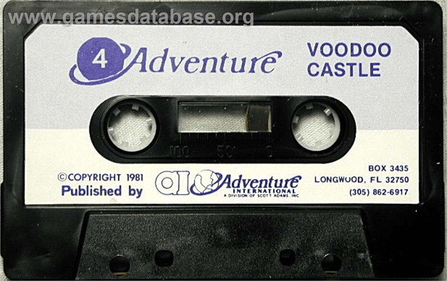 Voodoo Castle - Atari 8-bit - Artwork - Cartridge