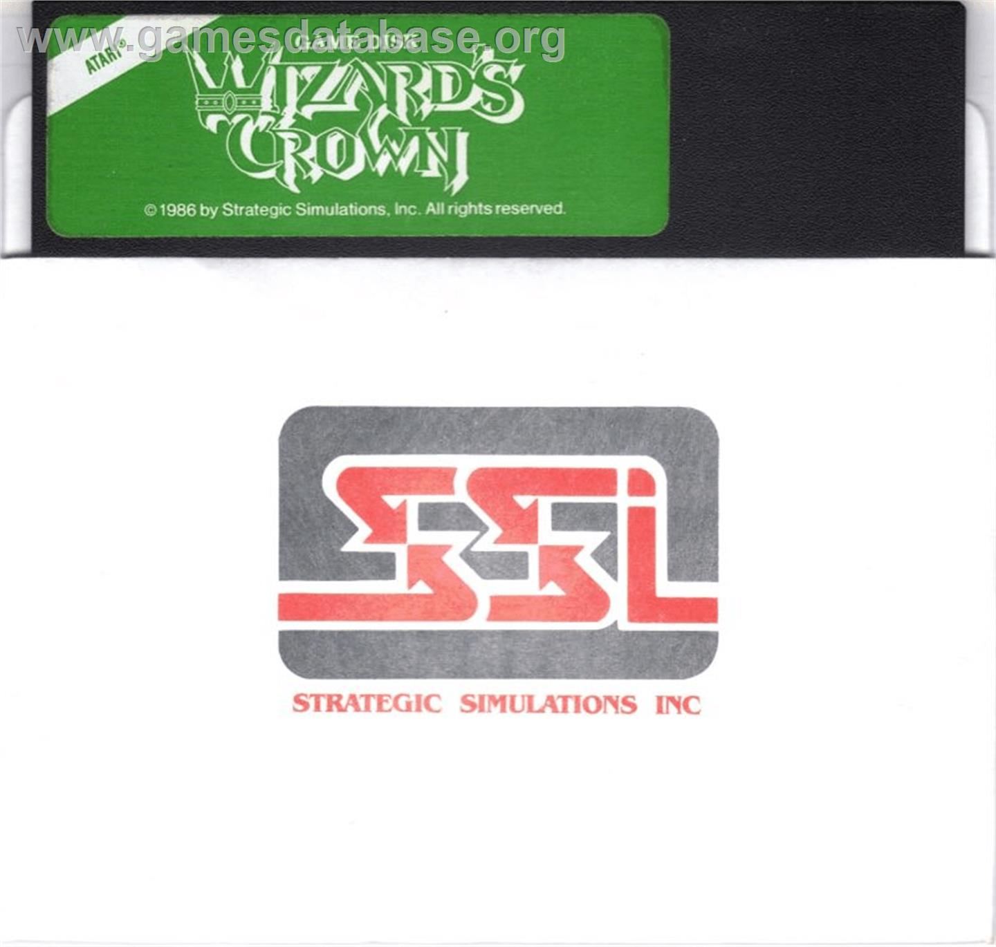 Wizard's Crown - Atari 8-bit - Artwork - Cartridge