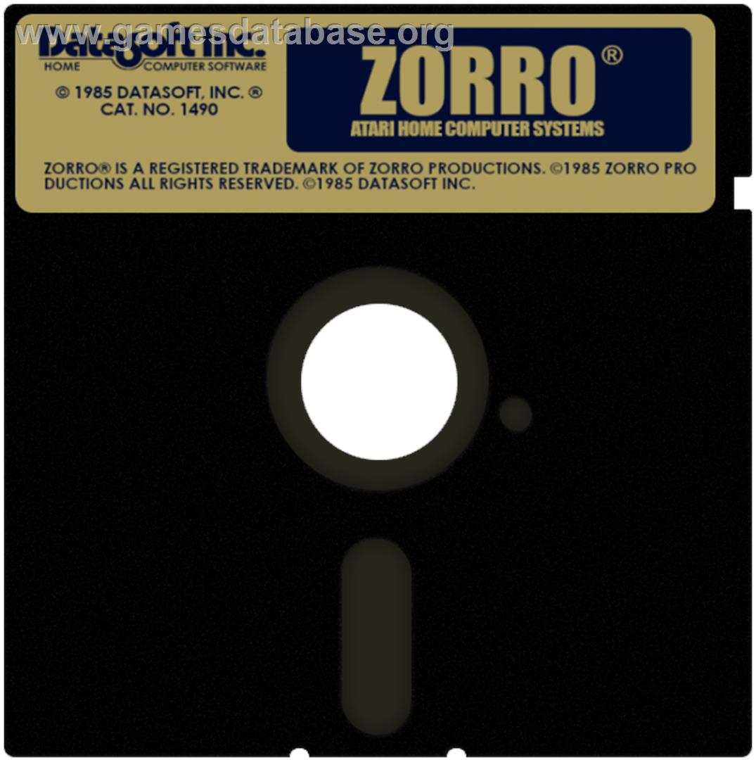 Zorro - Atari 8-bit - Artwork - Cartridge