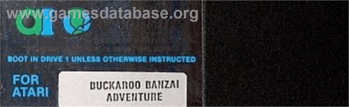 Adventures of Buckaroo Banzai Across the Eighth Dimension - Atari 8-bit - Artwork - Cartridge Top