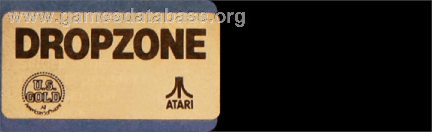 Dropzone - Atari 8-bit - Artwork - Cartridge Top