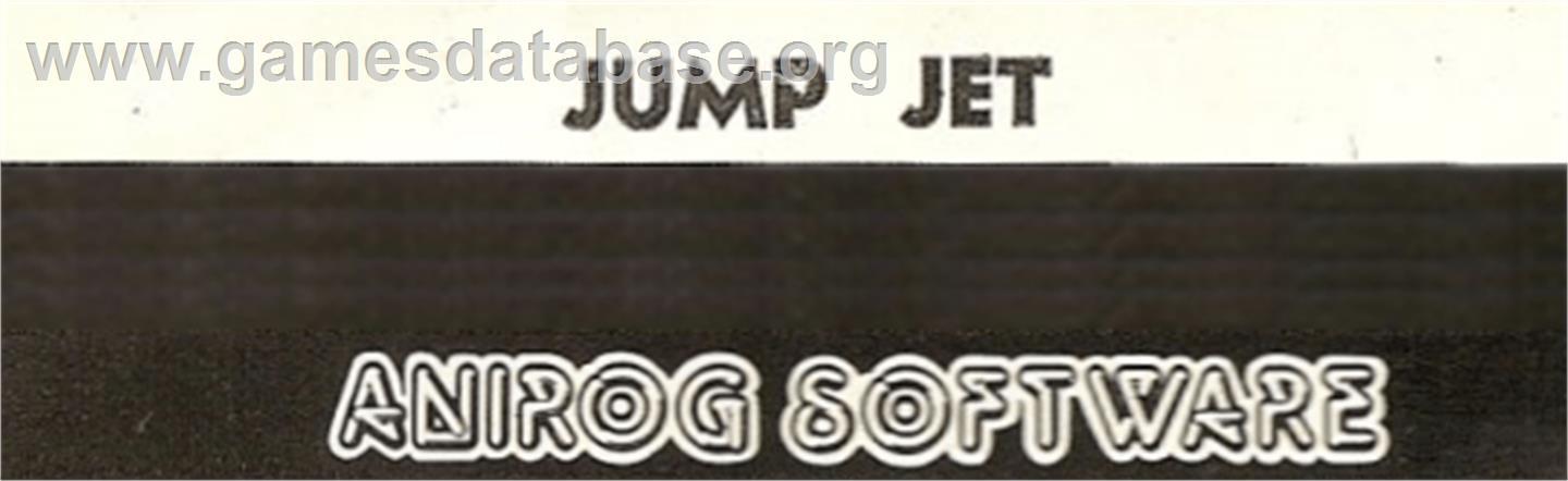 Jump Jet - Atari 8-bit - Artwork - Cartridge Top