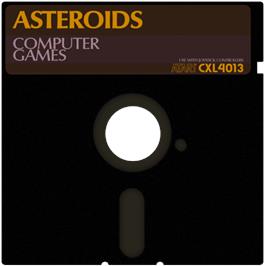 Artwork on the Disc for Asteroids on the Atari 8-bit.