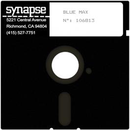 Artwork on the Disc for Blue Max on the Atari 8-bit.